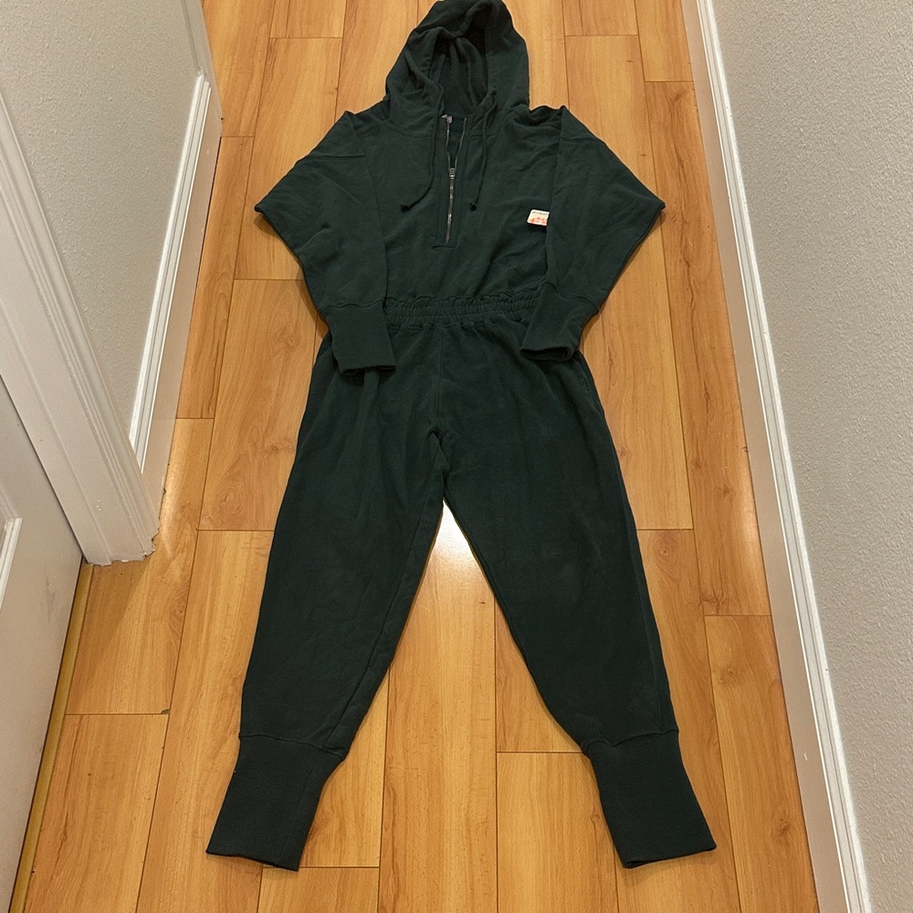 NWT Free People Movement Training Day Jumpsuit, Color Evergreen, Size Small